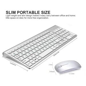 FITONES Clavier et souris sans fil 2.4G  disposition russe  disposition americaine  compact  questionne