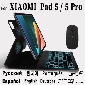 eAmpang Clavier magnetique pour Xiaomi Pad 5 Pro  etui 11  2021  etui Mi Pad 5  housse  clavier Bluetooth