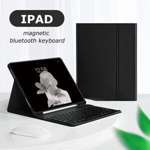 EOENKK 2022 etui a clavier magnetique pour iPad Air 4 3 2 1 etui 10.2 7e 8e clavier et souris sans fil pour