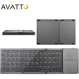 AVATTO-Mini clavier pliable sans fil bluetooth  portugais/anglais B033  touchsub pour