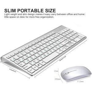 FITONES Clavier et souris sans fil 2.4G  disposition russe  disposition américaine  compact  questionne