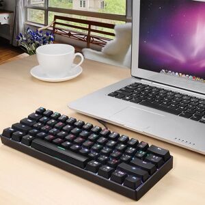 Motospeed Motomagazines ed-Clavier mécanique portable CK61  61 prédire  rétroéclairage LED RVB  USB  filaire