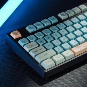 olevo Banyan-Capuchons de clavier mécanique  personnalisés  bleu  profil prédire PBT XDA  ensemble Cherry