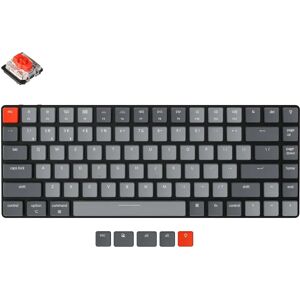 Keychron-Clavier mécanique sans fil ultra fin K3 A V2  commutateur Gateron  rétroéclairage blanc