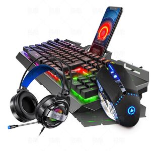 HXSJ V2 – ensemble clavier et souris de jeu mécanique  104 touches  3200DPI  pour PC Gamer