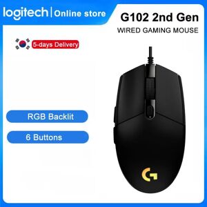 Logitech ? souris de jeu G102 LIGHTSYNC 2e generation  filaire  8000 DPI  6 boutons  retroeclairee