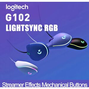 Logitech Souris optique de jeu G102  avec fil  pour ordinateur portable  compatible avec Windows