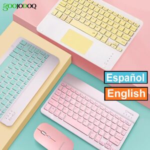 GOOJODOQ Clavier et souris sans fil Bluetooth  Touchpad  pour iPad Pro 11Mini Samsung Xiaomi iPad