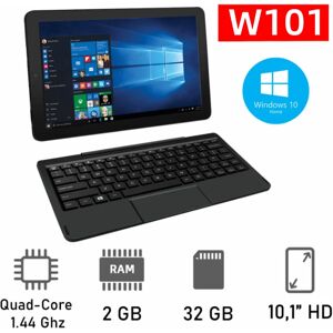 Glavey Tablette PC Windows 10 de 10.1 pouces avec clavier  2 Go de RAM  32 Go de ROM  processeur Dean