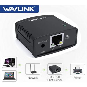 WAVLINK Wavexhaus- Serveur d'impression LRP  USB 2.0  100Mbps  partage d'un réseau LAN  Prquinze  adaptateur