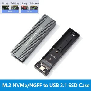 GUDGA M.2 USB 3.1 SSD  Double Protocole M.2 NVME PCIe NGFF SATA M2 Adaptateur SSD pour 2230 2242 2260 2280