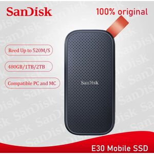 SanDisk – disque dur externe SSD De 2 to  1 to  480 go  type C  HD  pour ordinateur portable