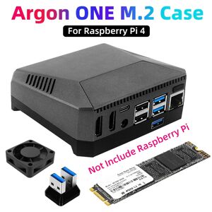 SHCHV Argon ONE M.2 Case for Raspberry Pi 4 Model B M.2 SATA SSD to USB 3.0 Board Support UASP Built-in