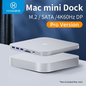 Hagibis – Hub USB C pour Mac mini M1/M2  avec boîtier de disque dur 2.5 SATA NVME M.2 SSD  boîtier