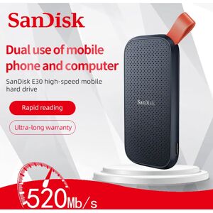 SanDisk – disque dur externe SSD E30  1 to  480 go  520 mo  USB 3.1 HD  2 to  pour ordinateur