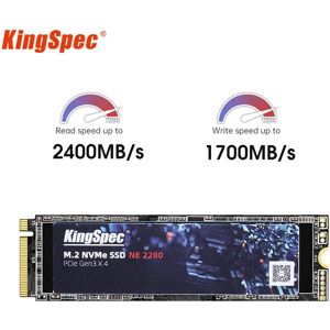 KingSpec disque dur interne SSD NVMe  M.2  PCIe 256  512 pouces  avec capacité de 128 go  2280 go