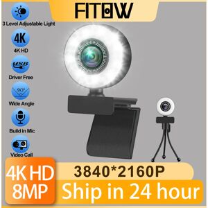 TrustDii Taida ? Webcam HD 1080P 2K 4K avec eclairage Ring Fill  camera de diffusion en direct sur ordinateur