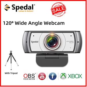 Spedal-Webcam C920 Pro grand angle 120 °  Full HD 1080P avec trépied  logiciel officiel de caméra