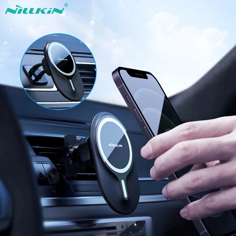 NILLKIN-Support de téléphone magnétique Magsafe pour voiture  pour iPhone 15 Pro Max 14 Pro Max