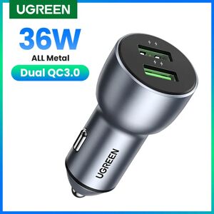 UGREEN a chargeur de voiture rapide 3.0  pour Redmi Note 10  chargeur USB pour Xiaomi iPhone  Charge