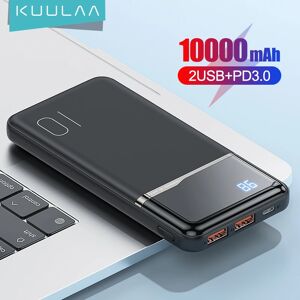 KUULAA-Chargeur de batterie externe portable  10000 mAh  10000 mAh  USB  pour iPhone 15 14 Xaiomi
