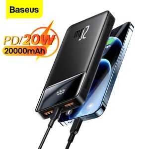 Baseus – batterie externe 20000mAh  chargeur rapide PD 20W  Powerbank pour iPhone 12 Xiaomi