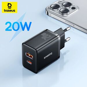 BASEUS Bas192.- Chargeur USB pour téléphone portable  prise en charge de type C  charge rapide PD  port USB