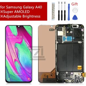 ZHZ Bloc écran tactile LCD Super AMOLED avec châssis  pièce de rechange pour Samsung Galaxy A40