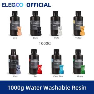 ELEGOO-Résine d'imprimante 3D lavable à l'eau V2.0 LCD  résine de durcissement UV 405nm  résine