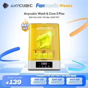 ANYCUBIC Wash & Cure 3 Plus Machine à laver et à durcir pour Photon Mono M5s  imprimante 3D LCD