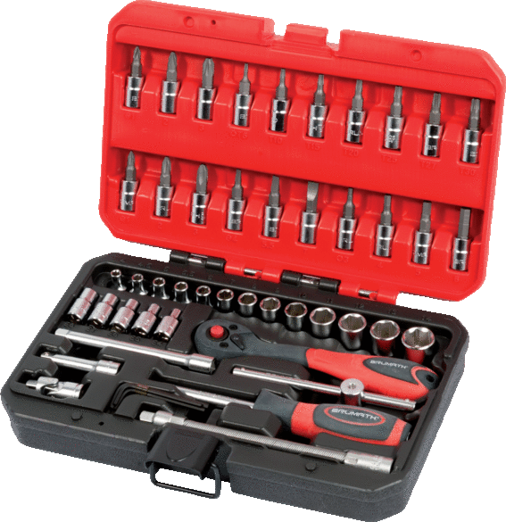 BRUMATH Composition de douilles et accessoires en 1/4