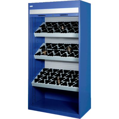 Otelo armoire à rideau 84 porte-outils VDI 30-40-50-60 - Publicité Otelo armoire à rideau 84 porte-outils VDI 30-40-50-60 - Publicité