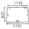 Glace de hayon Renault 6005003435