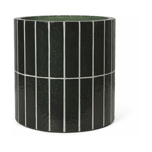 Cache-pot en béton vert foncé 40 x 51 cm Pillar - Ferm Living