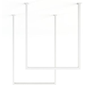 2 rails à serviettes carré en acier blanc 60-80x50cm Tensi - Metallbude - Publicité 2 rails à serviettes carré en acier blanc 60-80x50cm Tensi - Metallbude - Publicité