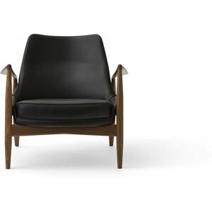 Fauteuil en cuir noir 77 x 80 cm The Seal - Audo - Publicité Fauteuil en cuir noir 77 x 80 cm The Seal - Audo - Publicité