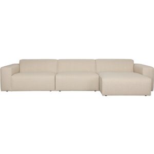 Canapé en polyester beige avec méridienne à droite 350x70x41cm Milka - Zuiver - Publicité Canapé en polyester beige avec méridienne à droite 350x70x41cm Milka - Zuiver - Publicité