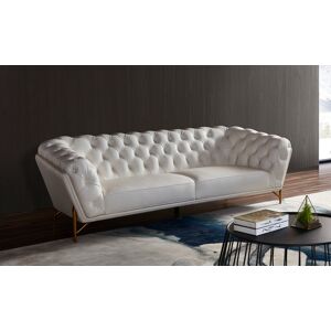 BARUTTI SOFA Canape 1 place en cuir de vachette capitonne JOE