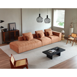 BARUTTI SOFA Canape 5 places maxi en tissu LUCA