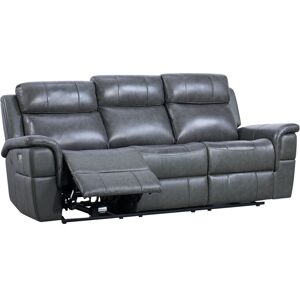 BARUTTI SOFA Canape 3 places relaxation electrique en velours ADAM