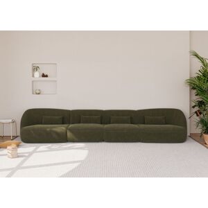 BARUTTI SOFA Canape 3 a 6 places en tissu DUN