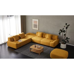 BARUTTI SOFA Canapé d'angle en tissu - PERL