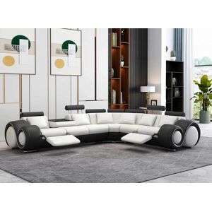 BARUTTI SOFA Canapé d'angle relax en cuir italien - MADI 2