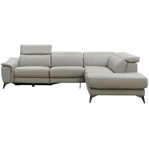 BARUTTI SOFA Canapé d'angle relaxation en cuir de vachette italien - JOSE