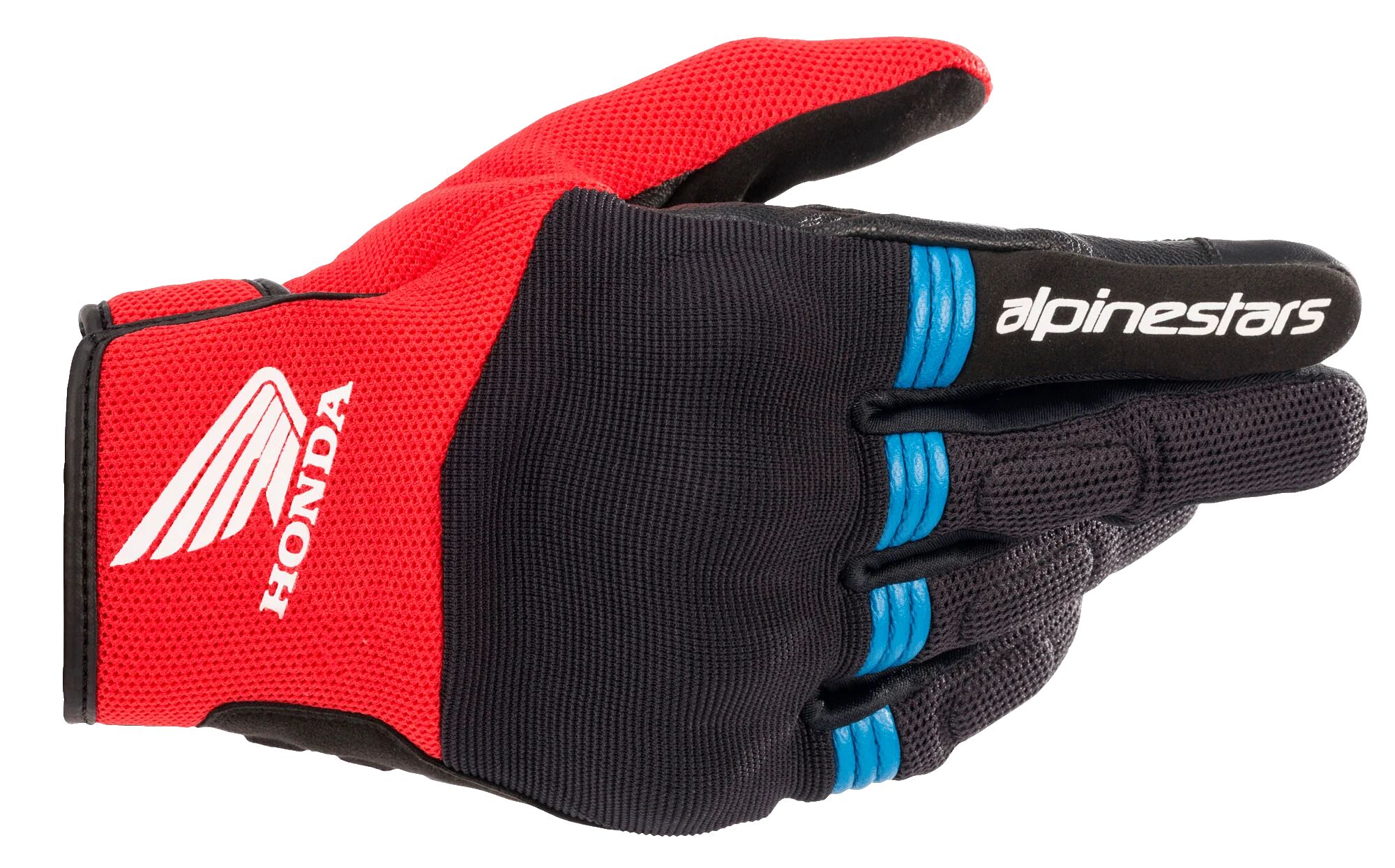 Alpinestars Honda Copper Glove Black/bright Red/blue, Taille: M
