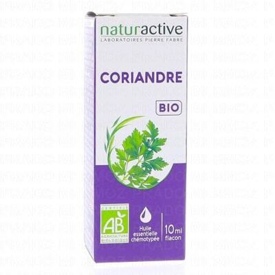 Naturactive Huile Essentielle Bio Coriandre Flacon 10ml - Publicité Naturactive Huile Essentielle Bio Coriandre Flacon 10ml - Publicité