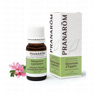 Pranarom Huile Essentielle Géranium Egypte Flacon 10ml - Publicité Pranarom Huile Essentielle Géranium Egypte Flacon 10ml - Publicité
