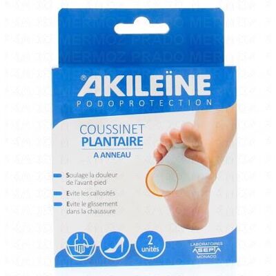 Akileine Podoprotection - Coussinet Plantaire À Anneau - Publicité Akileine Podoprotection - Coussinet Plantaire À Anneau - Publicité