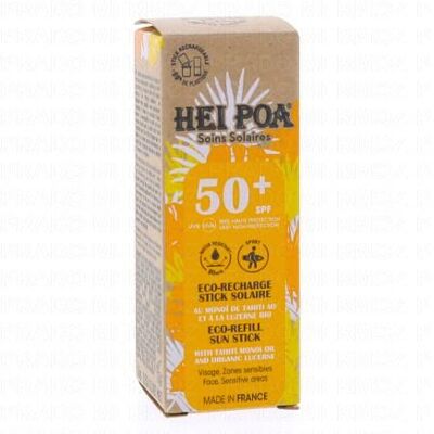 Stick Solaire SPF50+ Hei Poa - Rechargeable & Sensible - Publicité Stick Solaire SPF50+ Hei Poa - Rechargeable & Sensible - Publicité