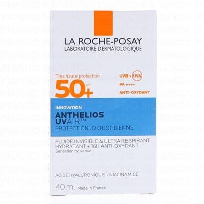 La Roche-Posay UVAir SPF 50+ Crème Solaire - Haute Protection UVA/UVB, Hydratante et Invisible - Publicité La Roche-Posay UVAir SPF 50+ Crème Solaire - Haute Protection UVA/UVB, Hydratante et Invisible - Publicité
